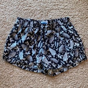 Girls Tiger Pattern Shorts